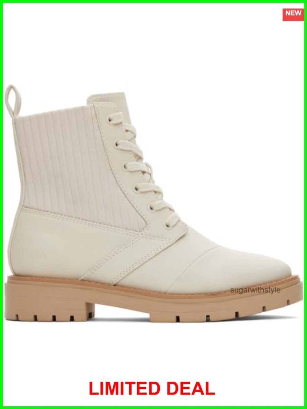 Chelsea Ankle Booties Faux Leather Lace-Up Block Heel Comfort Insole